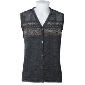 Norlender Sweater Vest Norwegian Gray Pure Wool Men’s Size Large Grandpa Outdoor